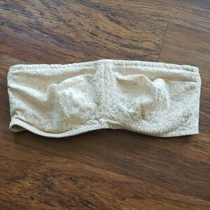 Wacoal Nude Chic Feminine Quiet Luxury Floral Lacey Convertible Bra Size 36DD